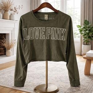 💙Victoria's Secret Olive Long Sleeve Tee